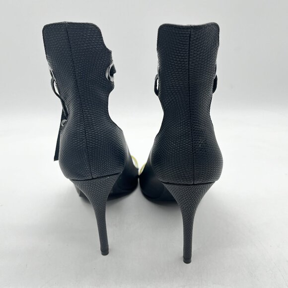 Call It Spring Black Sandal Toe Heels - Picture 4 of 9